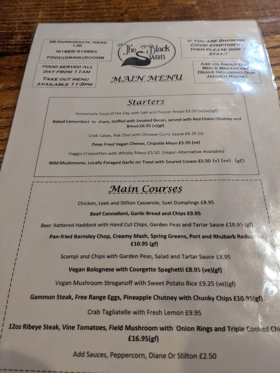 Black Swan Alnwick Menu - Image 5